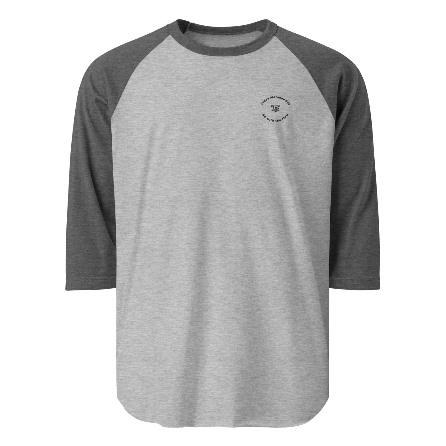 3/4 sleeve raglan shirt - Vedea MerchandiseHeather Grey/Heather CharcoalXS
