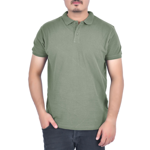 SHORT SLEEVE POLO SHIRT  KHAKI L