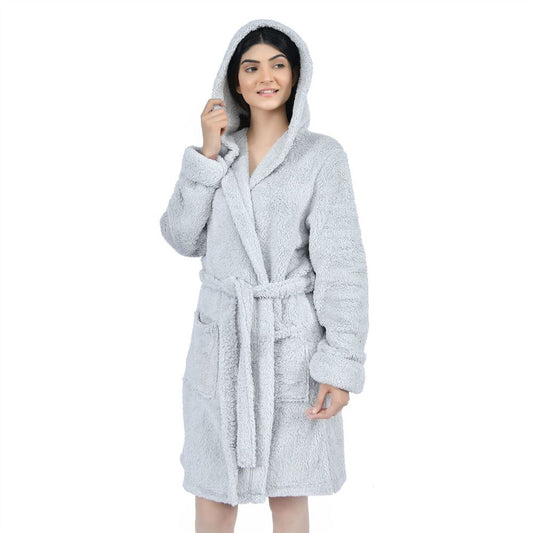 TEDDY ROBE L GRY