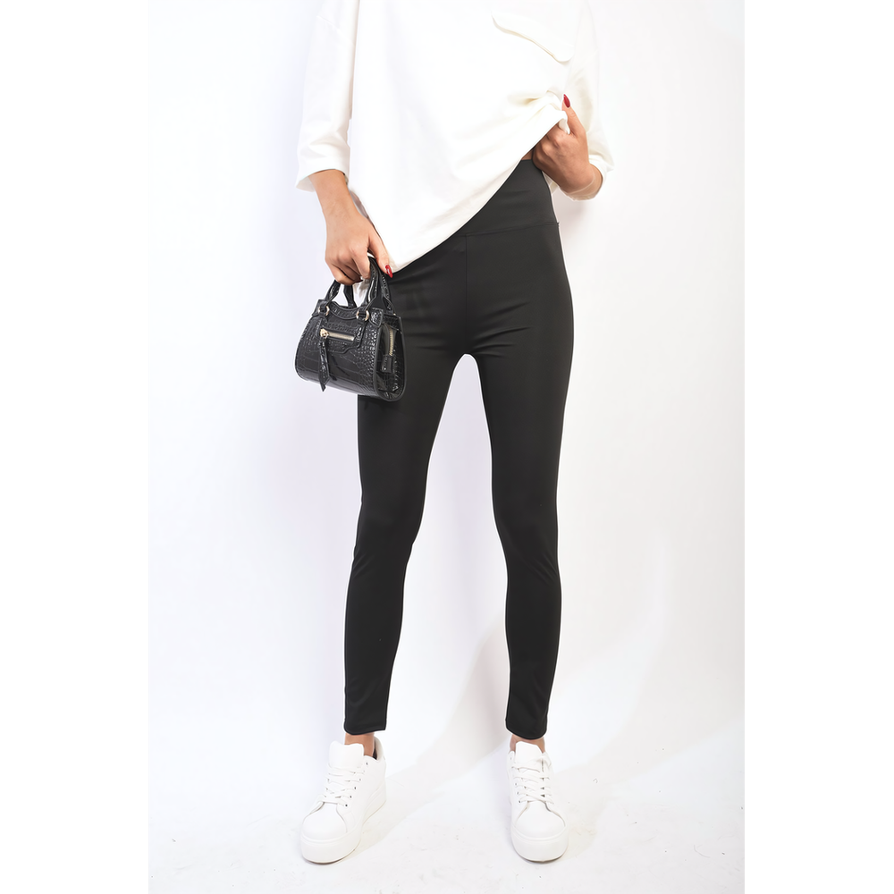 Stretchy Wide Waistband Second Skin Leggings