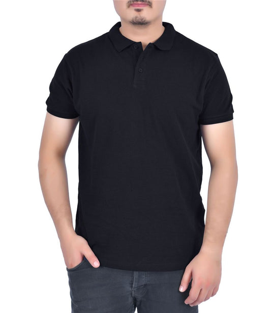 SHORT SLEEVE POLO SHIRT  BLACK XL