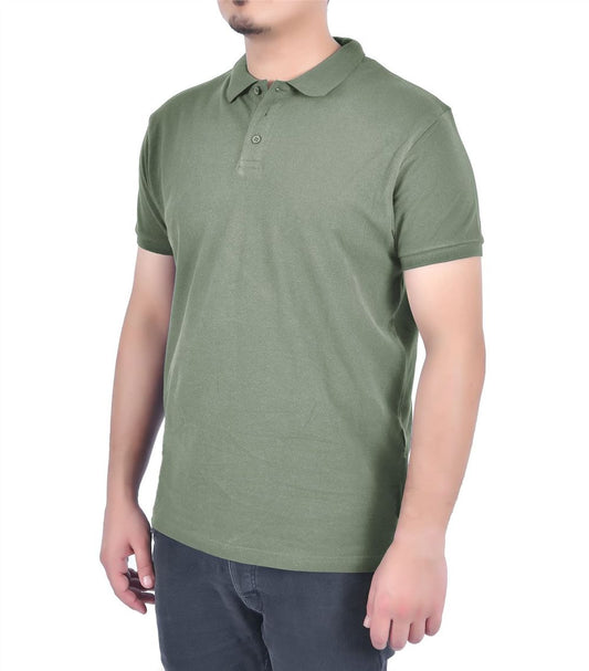 SHORT SLEEVE POLO SHIRT  KHAKI M