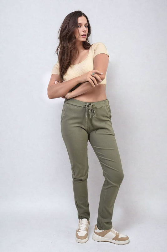 Casual Drawstring Trousers