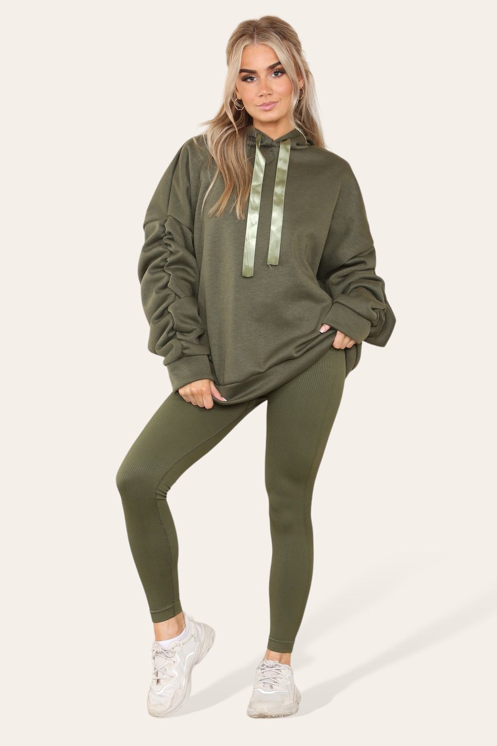 Women's Oversized Hoody And Leggings Set