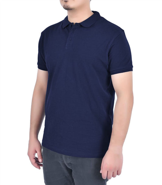 SHORT SLEEVE POLO SHIRT  NAVY L