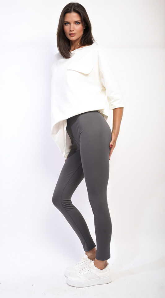 Stretchy Wide Waistband Second Skin Leggings
