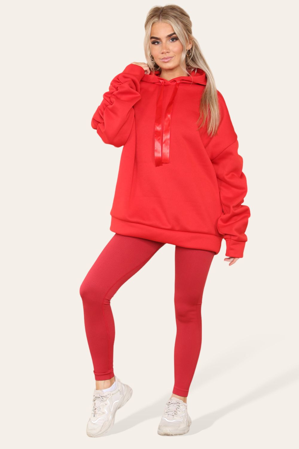 Women's Oversized Hoody And Leggings Set