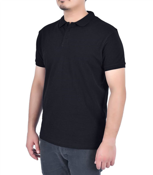 SHORT SLEEVE POLO SHIRT  BLACK L