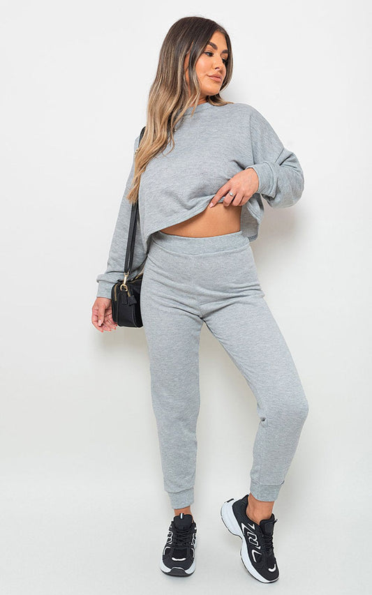 Women's Sweatshirt And Jogger Loungewear Co-Ordinated Set