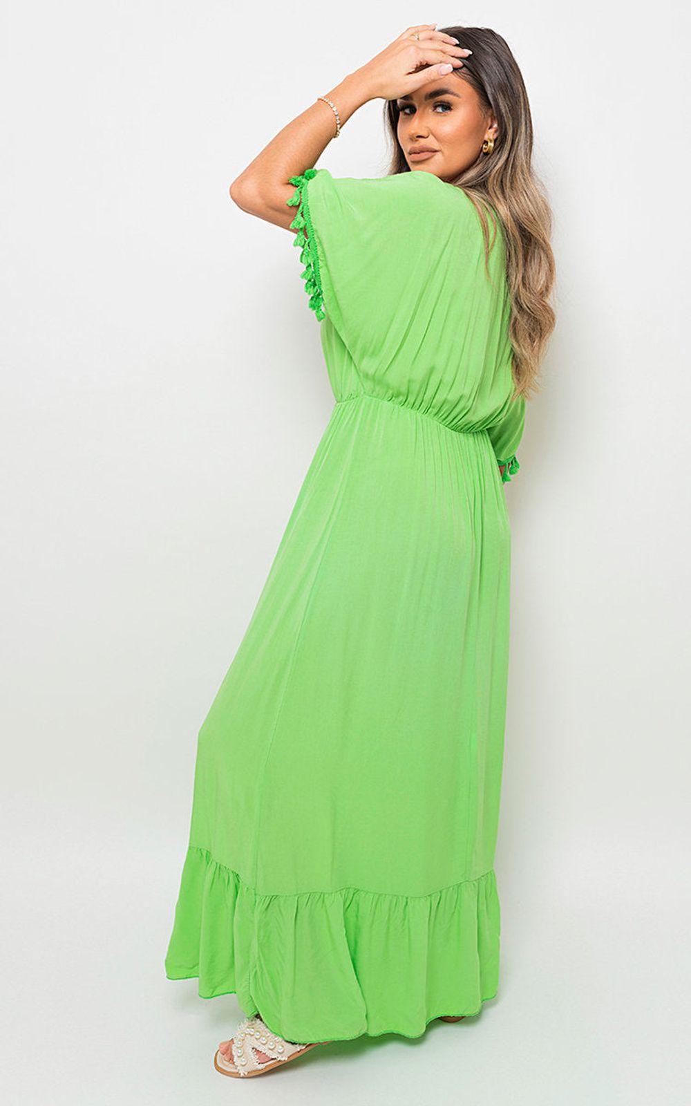 Women's Rope Tassel Detail Maxi Dress