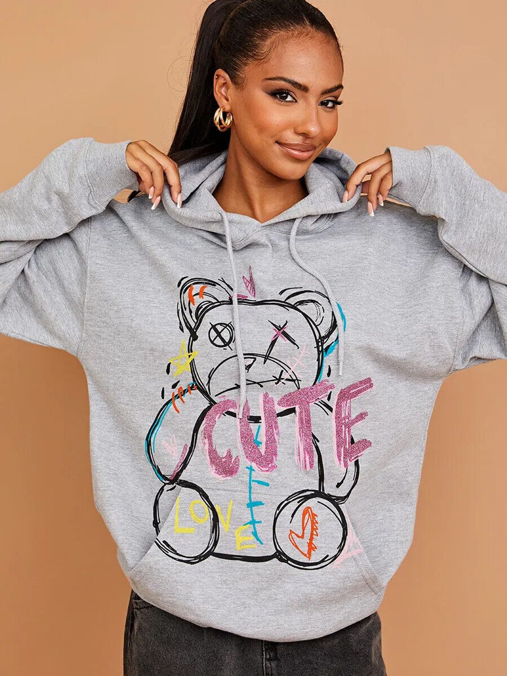 Women's 'Cute' Oversized Hoodie