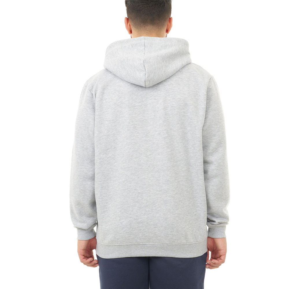 BASIC MENS ZIPPER HOODIE GREY S