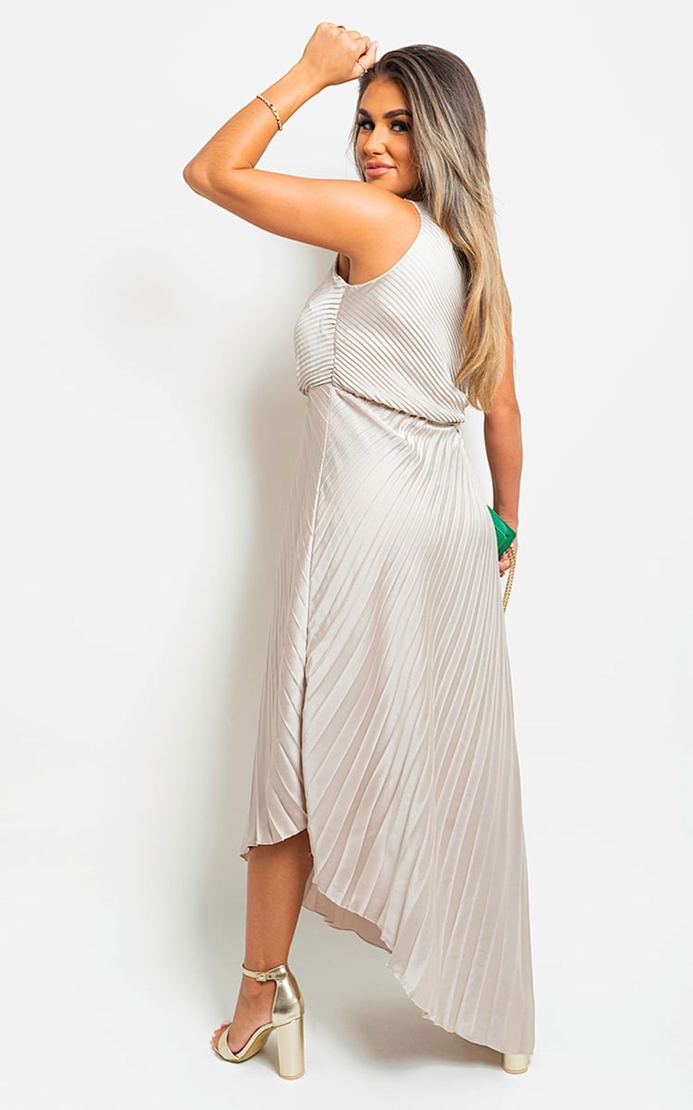 Women's Pleated Party Dress